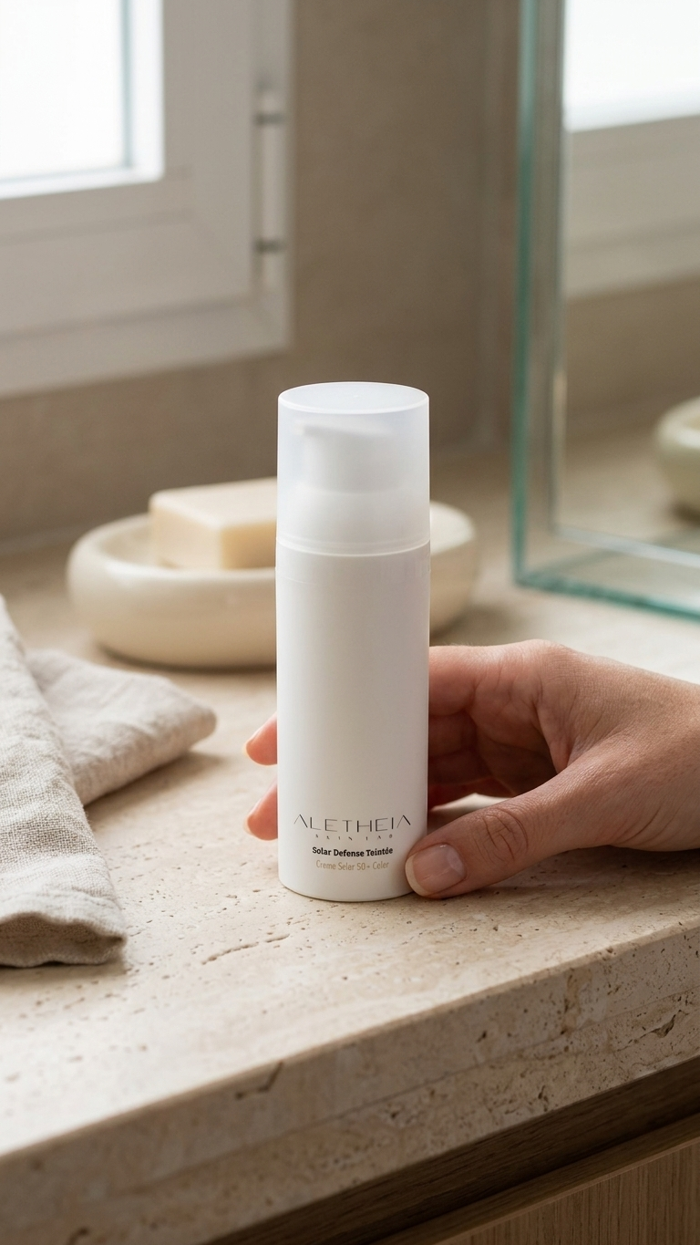 Aletheia Solar Defense Color 50+ / Tinted facial sunscreen - high protection